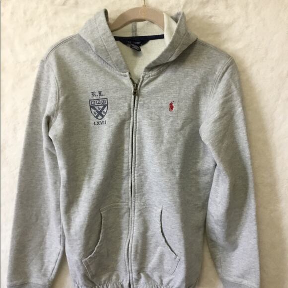 Ralph Lauren Girl Gray Sweatshirt - Picture 1 of 6